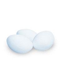 Packung Angebot 500g oder 1kg Inhalt belgische Hochzeitsmandeln & Taufmandeln in der Farbe bleu gef&uuml;llt mit dragierten Mandeln
