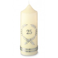 JUBIL&Auml;UMSKERZE KERZE 25 SILBER JUBIL&Auml;UM